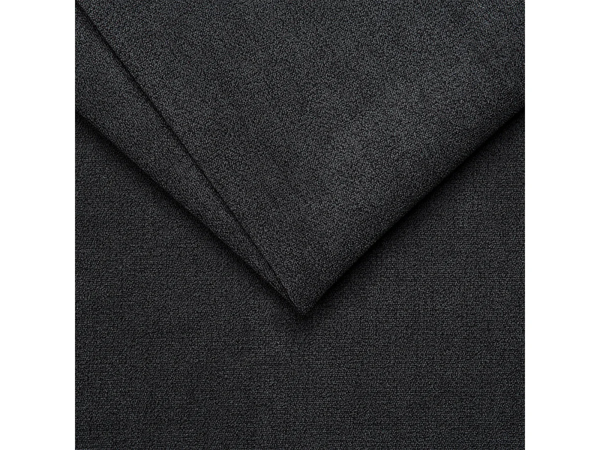 Canapé d'angle convertible 5 places en tissu gris anthracite