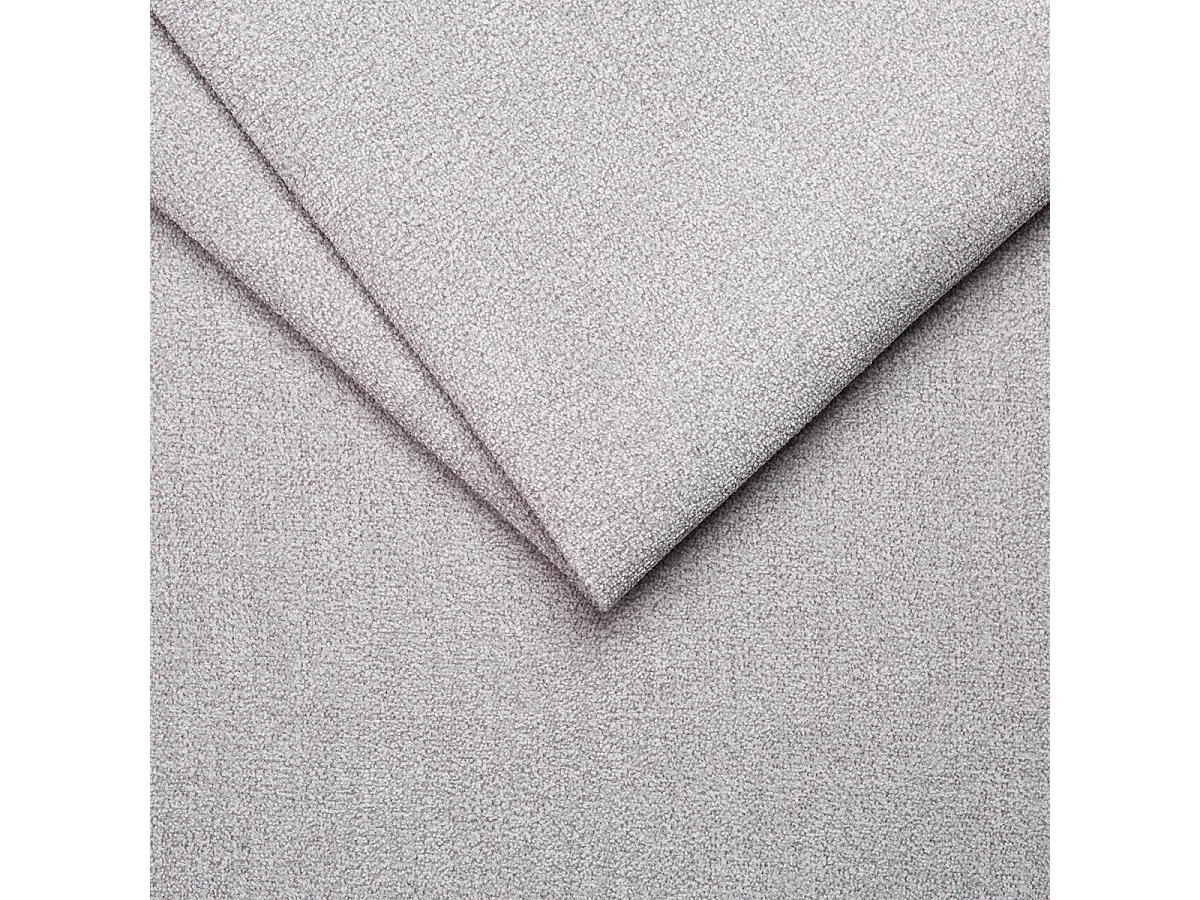 Canapé d'angle convertible 5 places en tissu gris clair JONAS