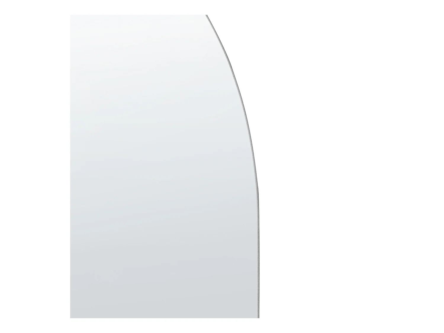 Ovaler Wandspiegel rahmenlos silber 40 x 80 cm Alfortville