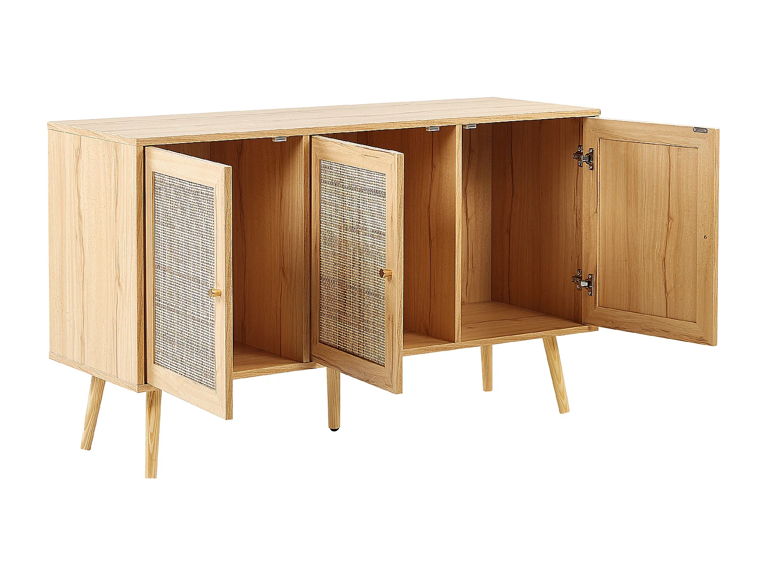 Armoire PEROTE Rotin Marron clair