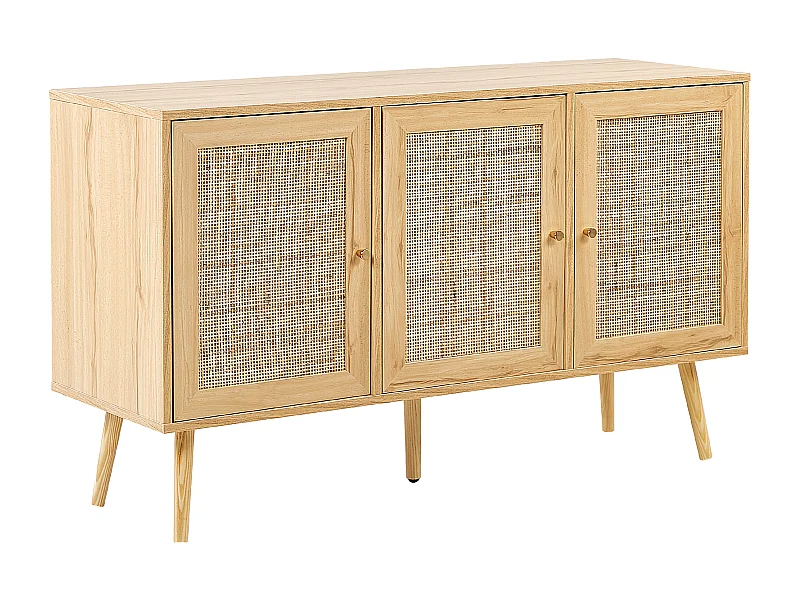 Armoire PEROTE Rotin Marron clair