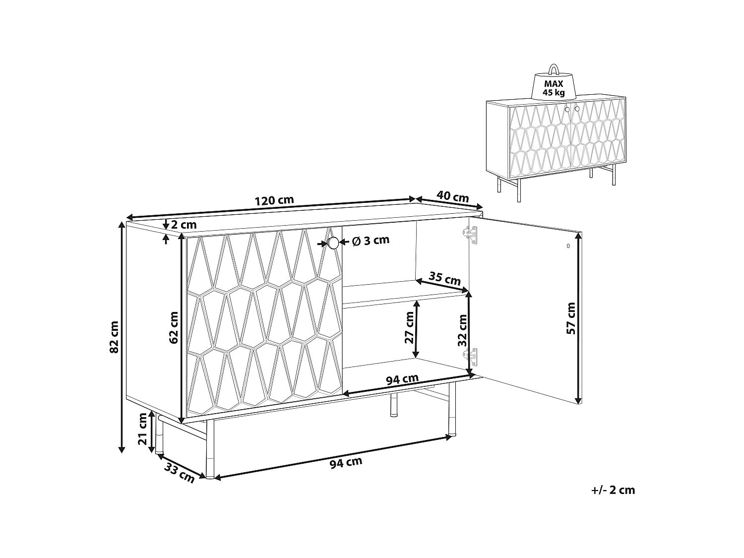 Armário ADANTE Preto