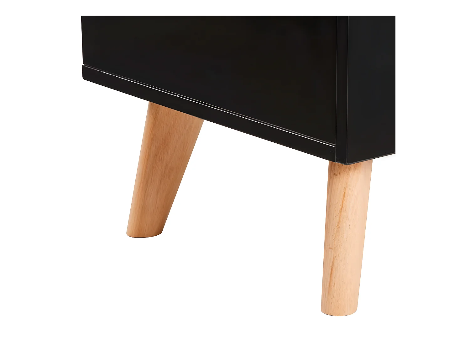 Meuble télé buffet tv télévision design pratique noir 120 cm mdf 2502206