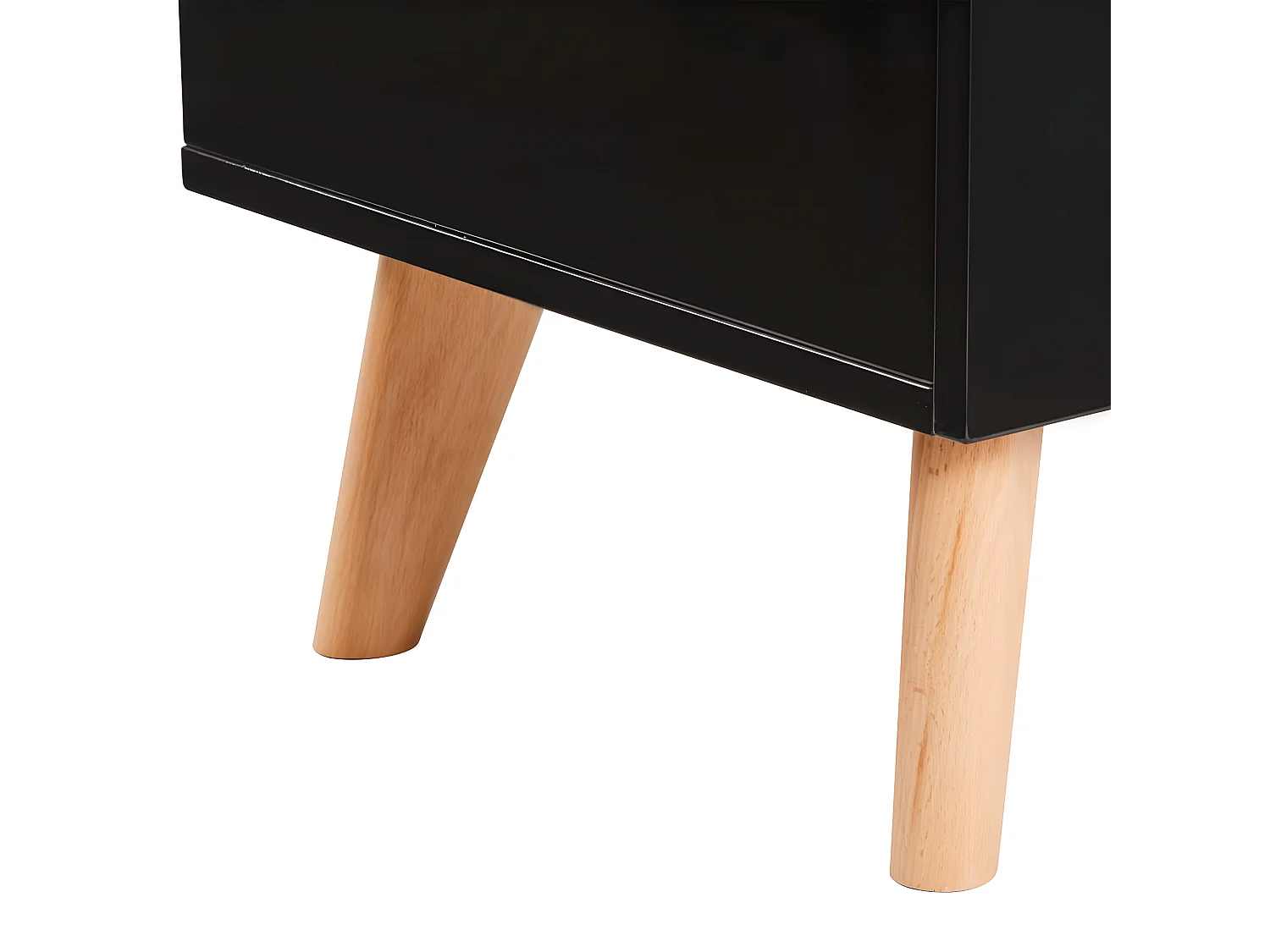 Meuble télé buffet tv télévision design pratique noir 120 cm mdf 2502206