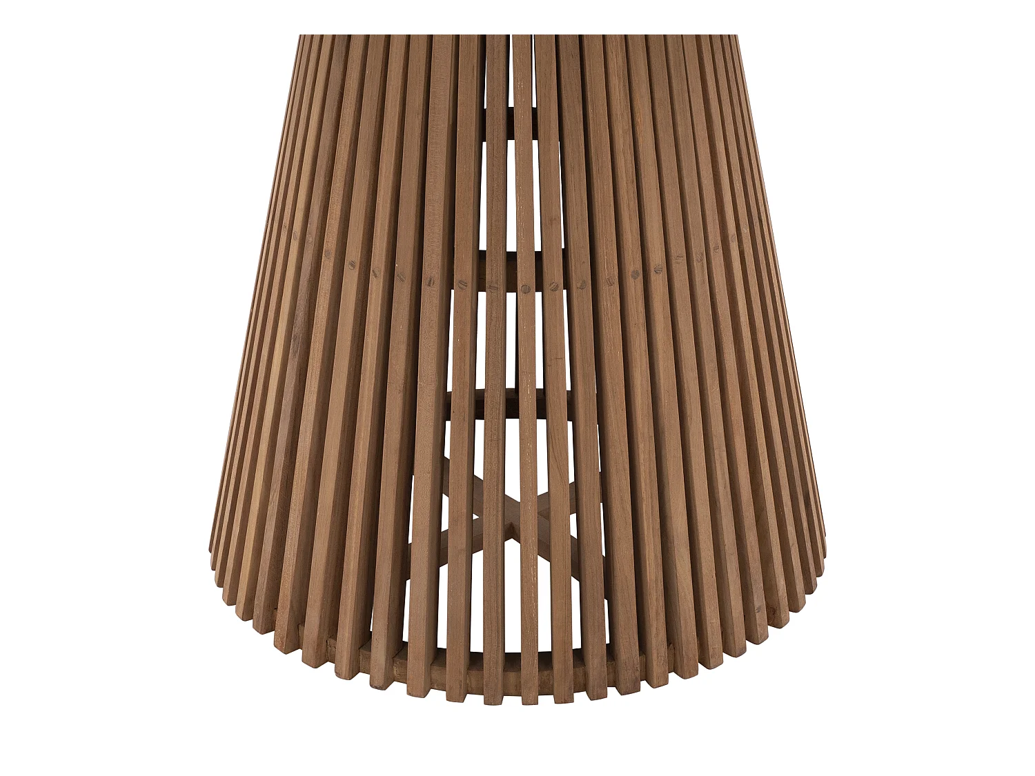 Garten-Essgruppe: 1 Tisch + 4 Sessel - Teakholz - Holzfarben hell - TRIANI von MYLIA