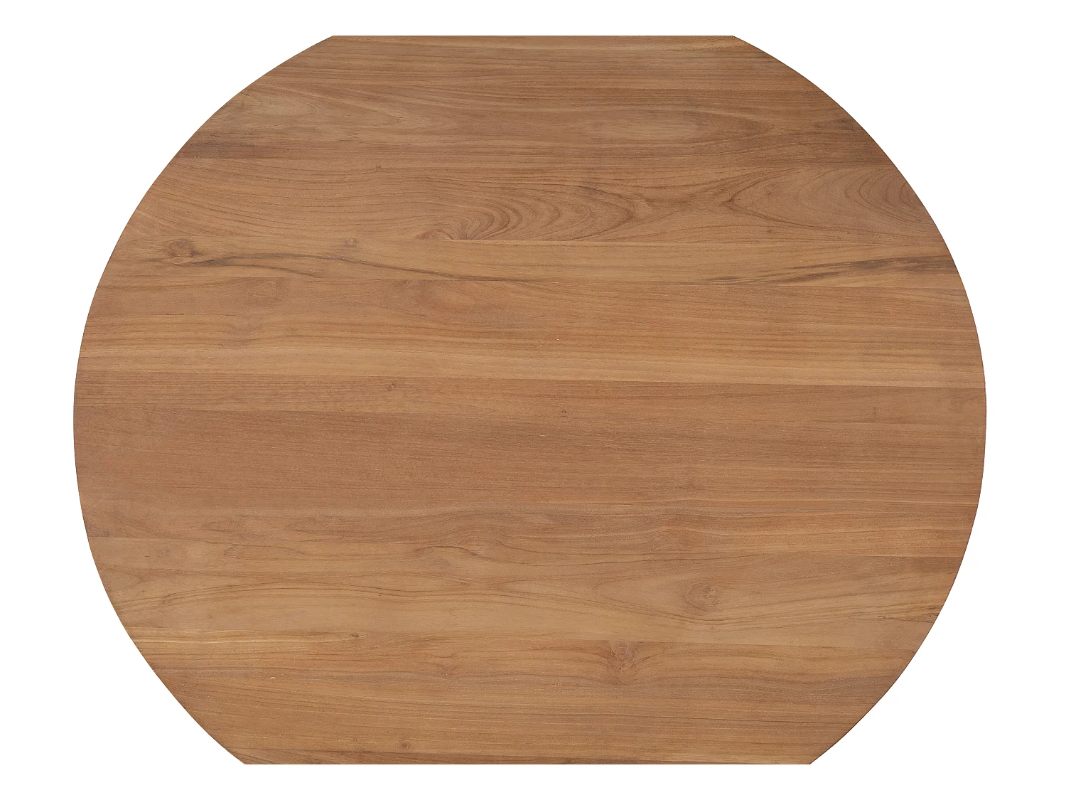 Garten-Essgruppe: 1 Tisch + 4 Sessel - Teakholz - Holzfarben hell - TRIANI von MYLIA