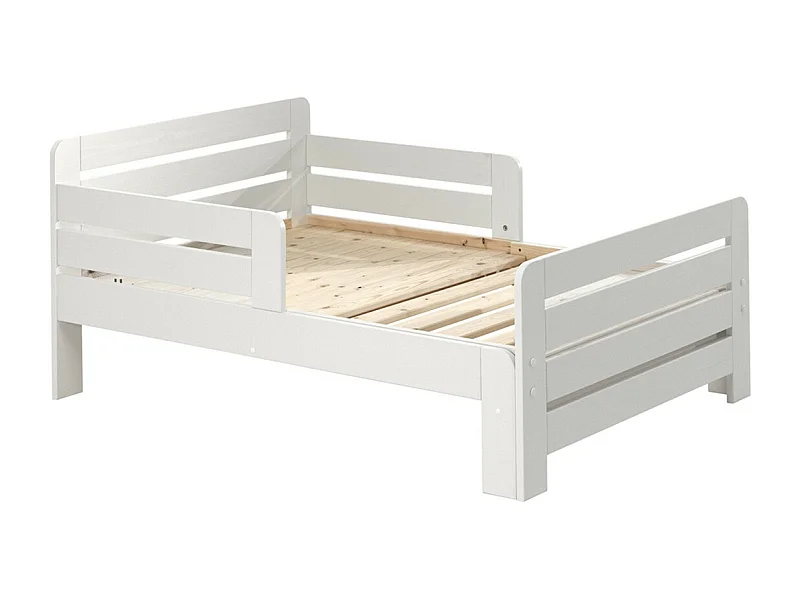 THEMIS - Lit Evolutif Blanc 3 Réglages 90x140/160/200cm