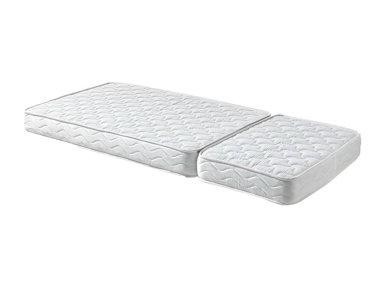 THEMIS - Lit Evolutif Blanc + Matelas Réglable 90x140/200cm