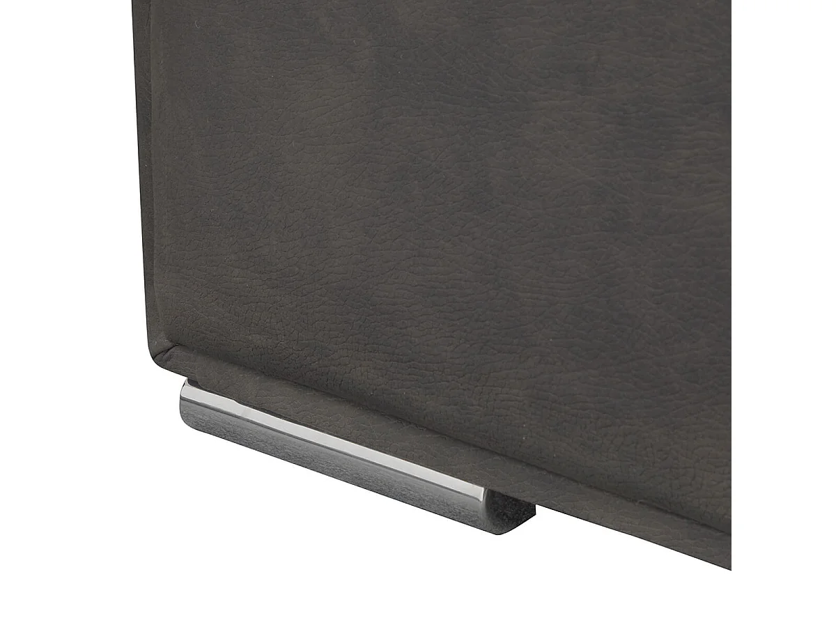 NALA - Lit-Coffre Boxspring 180x200cm Simili Cuir Marron