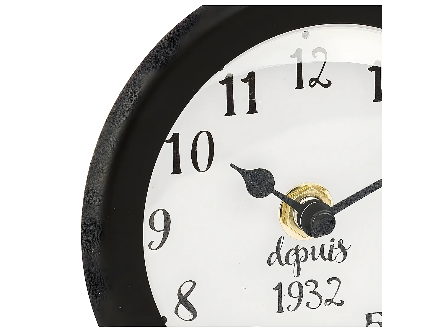 Horloge à poser Vélo en métal Noir L 28.5 cm