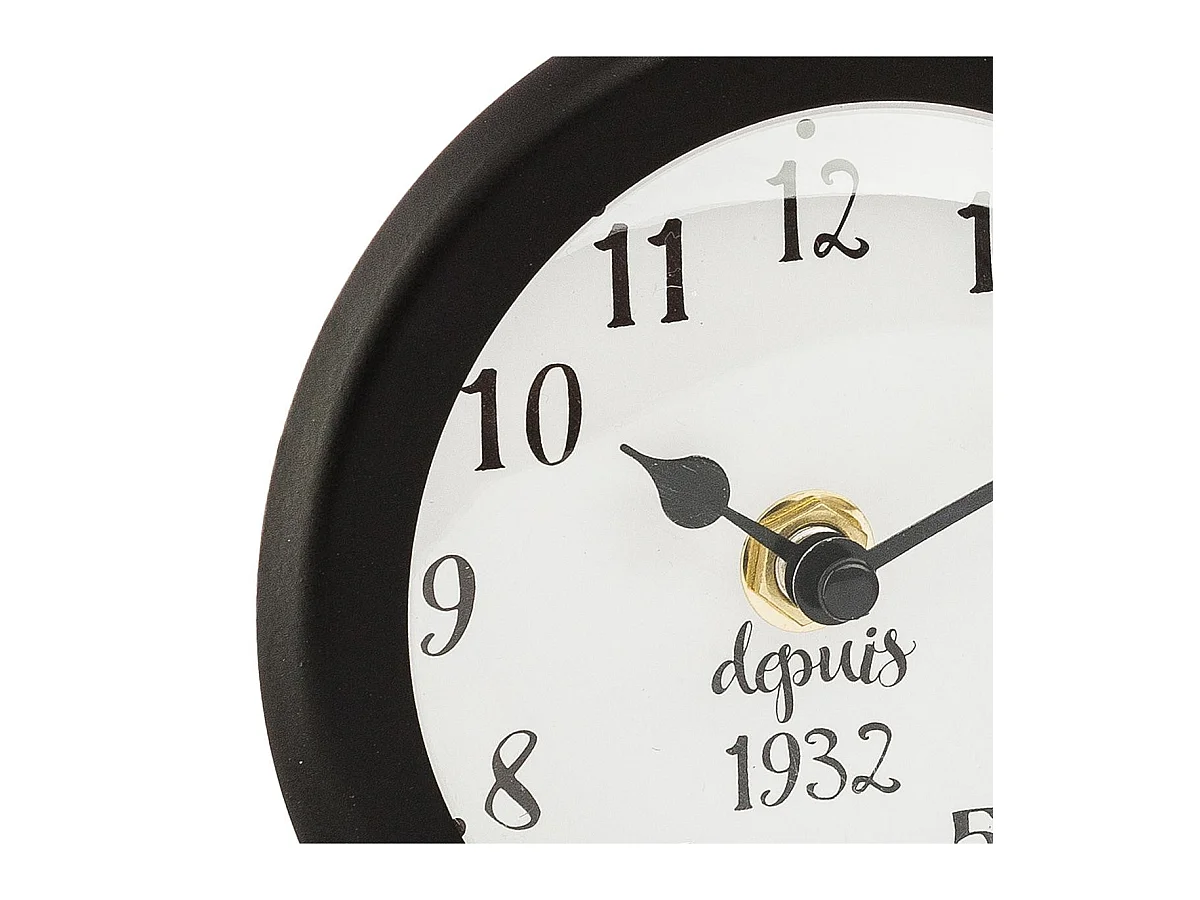 Horloge à poser Vélo en métal Noir L 28.5 cm