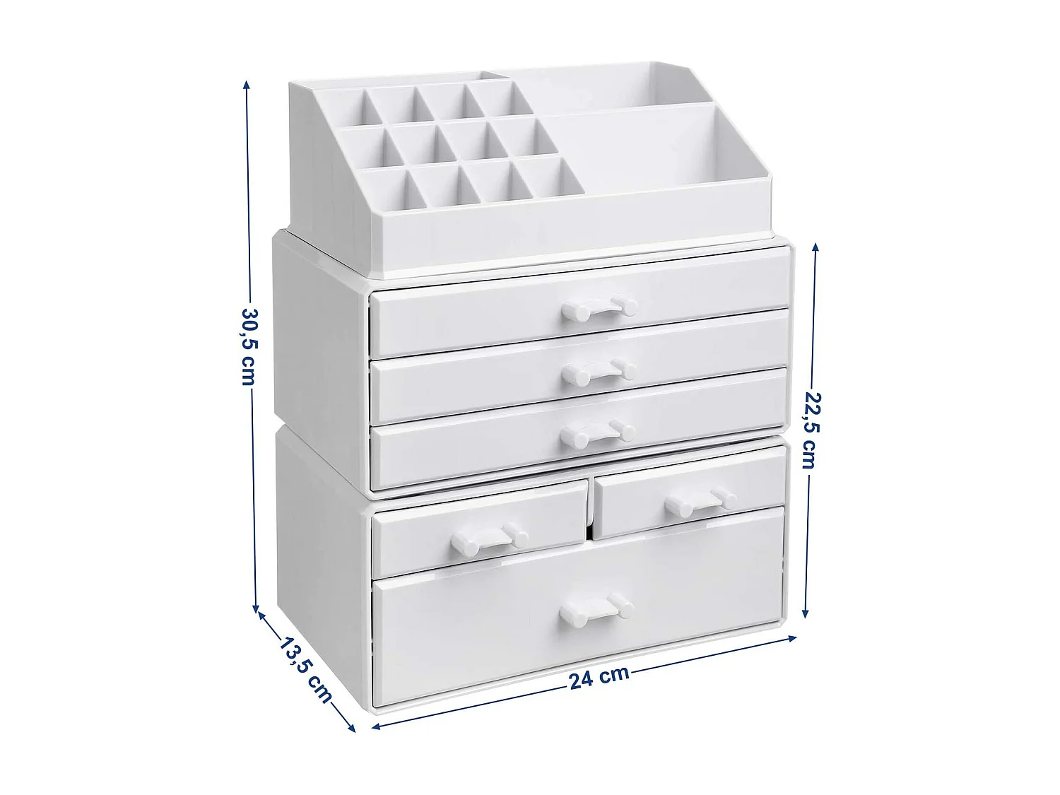 Organiseur de maquillage boîte crème 24 x 13.5 x 30 cm 12_0000759