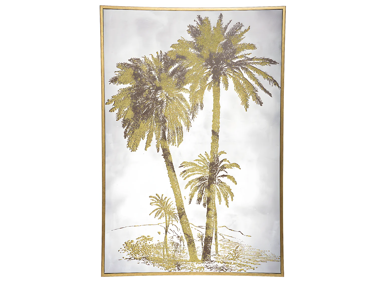 Tableau Toile murale encadrée imprimée Palmier 60 x 90 cm