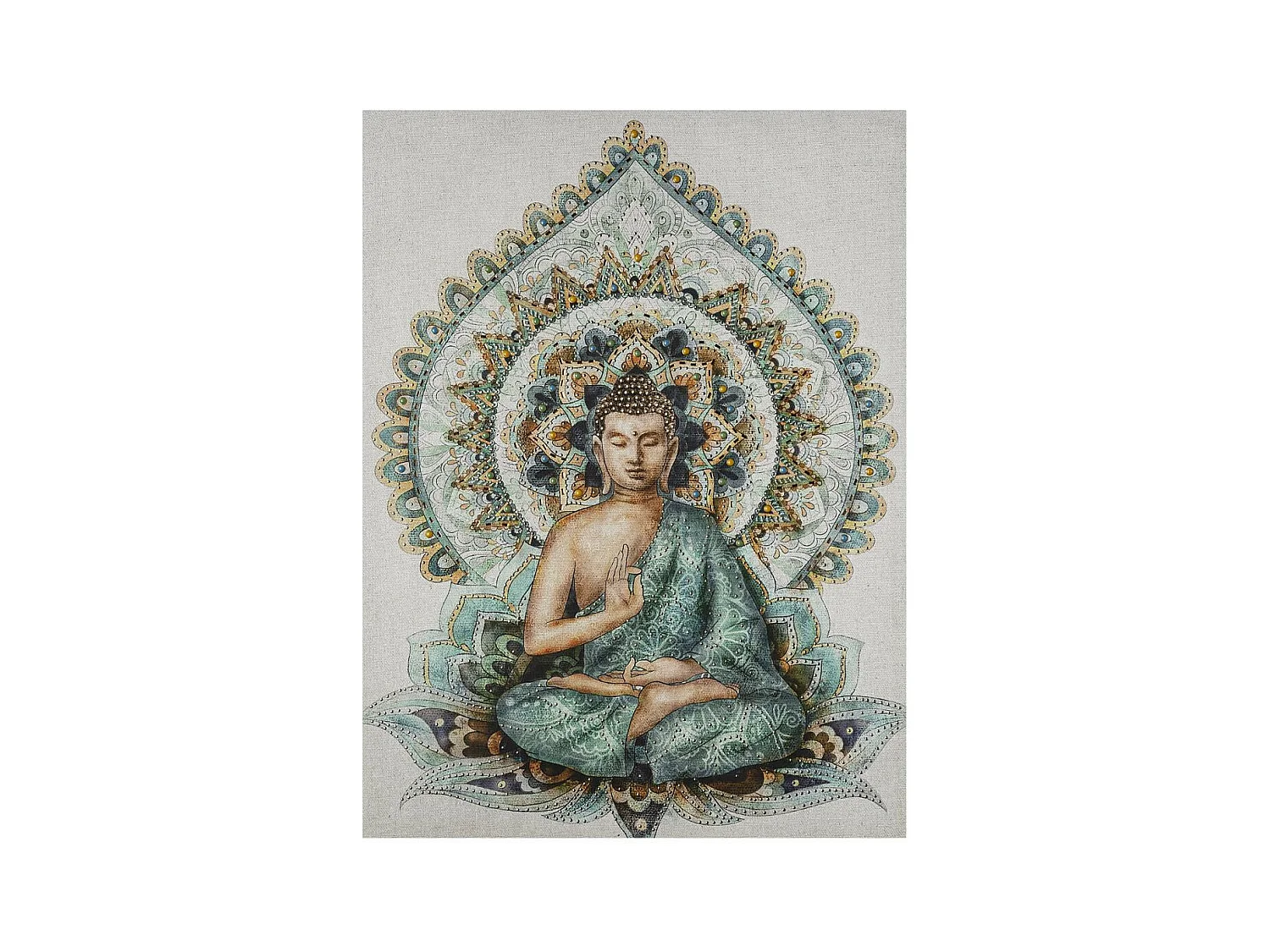 Tableau Toile murale imprimée Bouddha en relief 58 x 78 cm