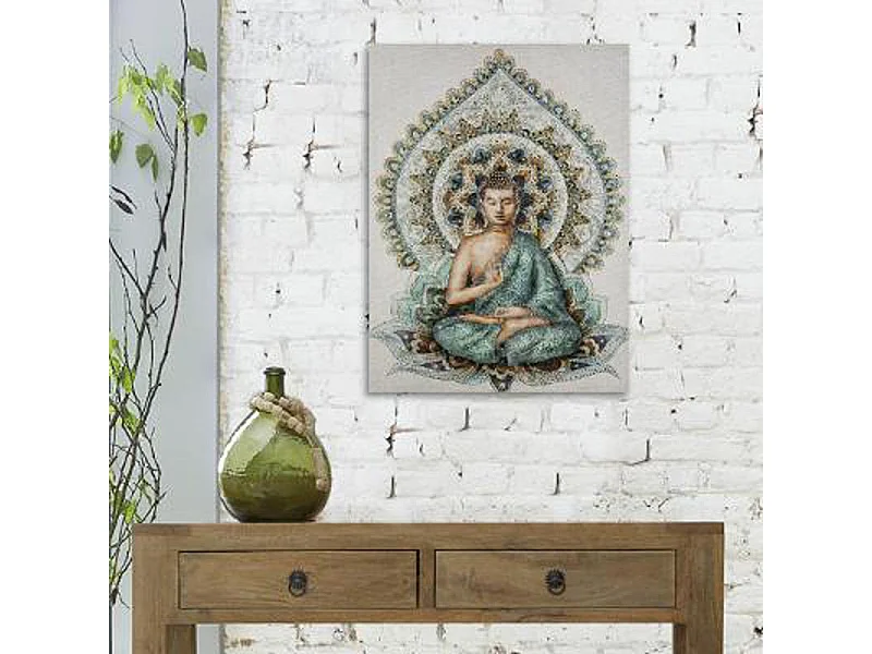 Tableau Toile murale imprimée Bouddha en relief 58 x 78 cm
