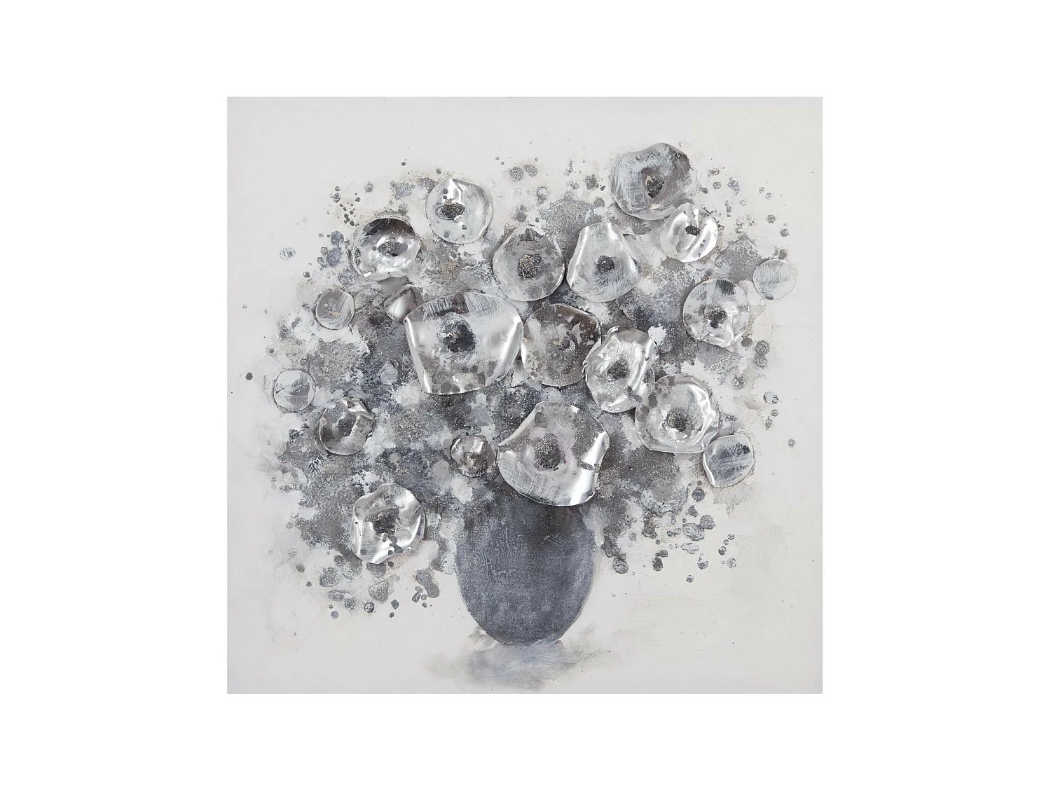 Tableau Toile murale peinte Bouquet 58 x 58 cm