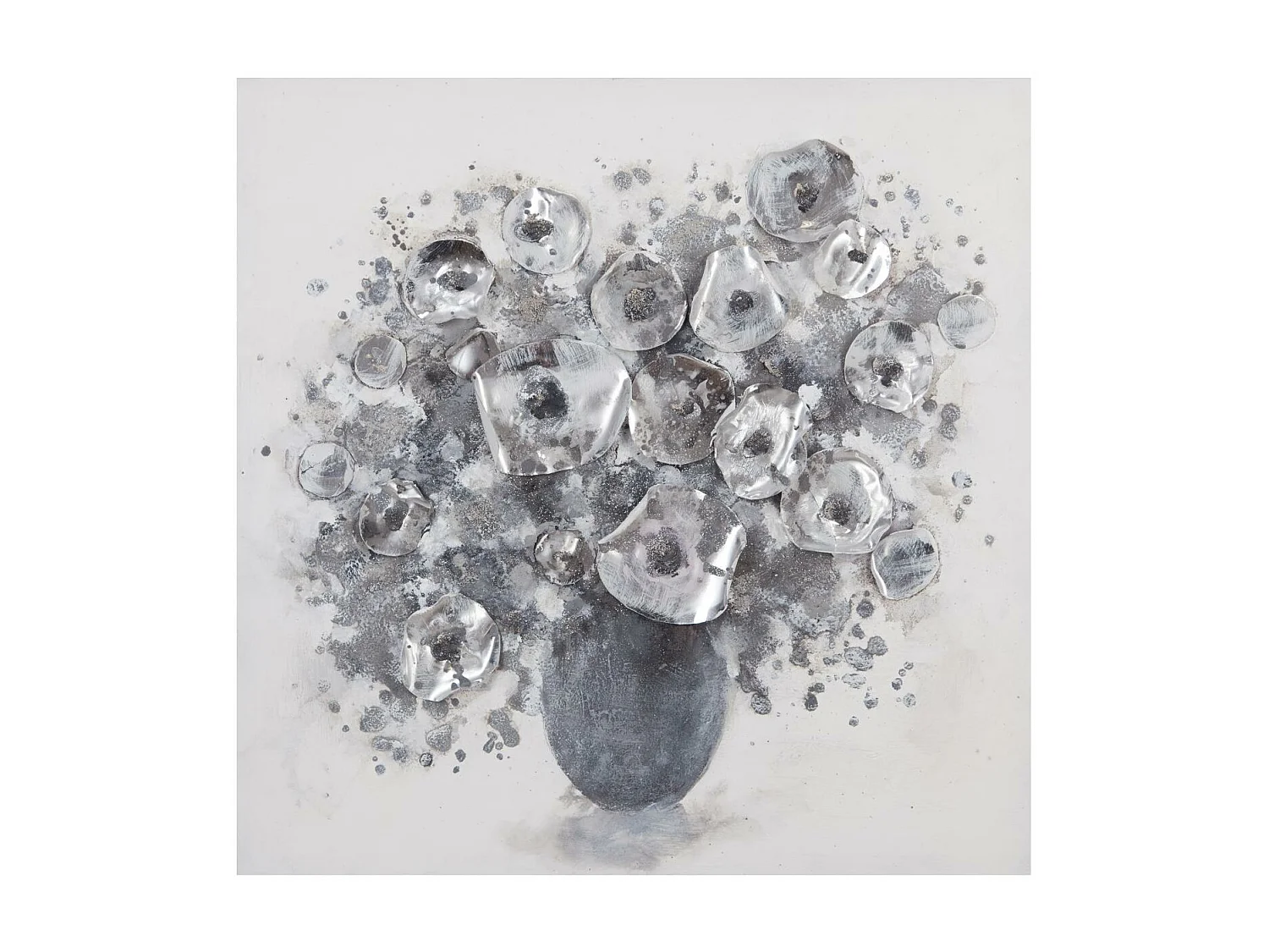 Tableau Toile murale peinte Bouquet 58 x 58 cm