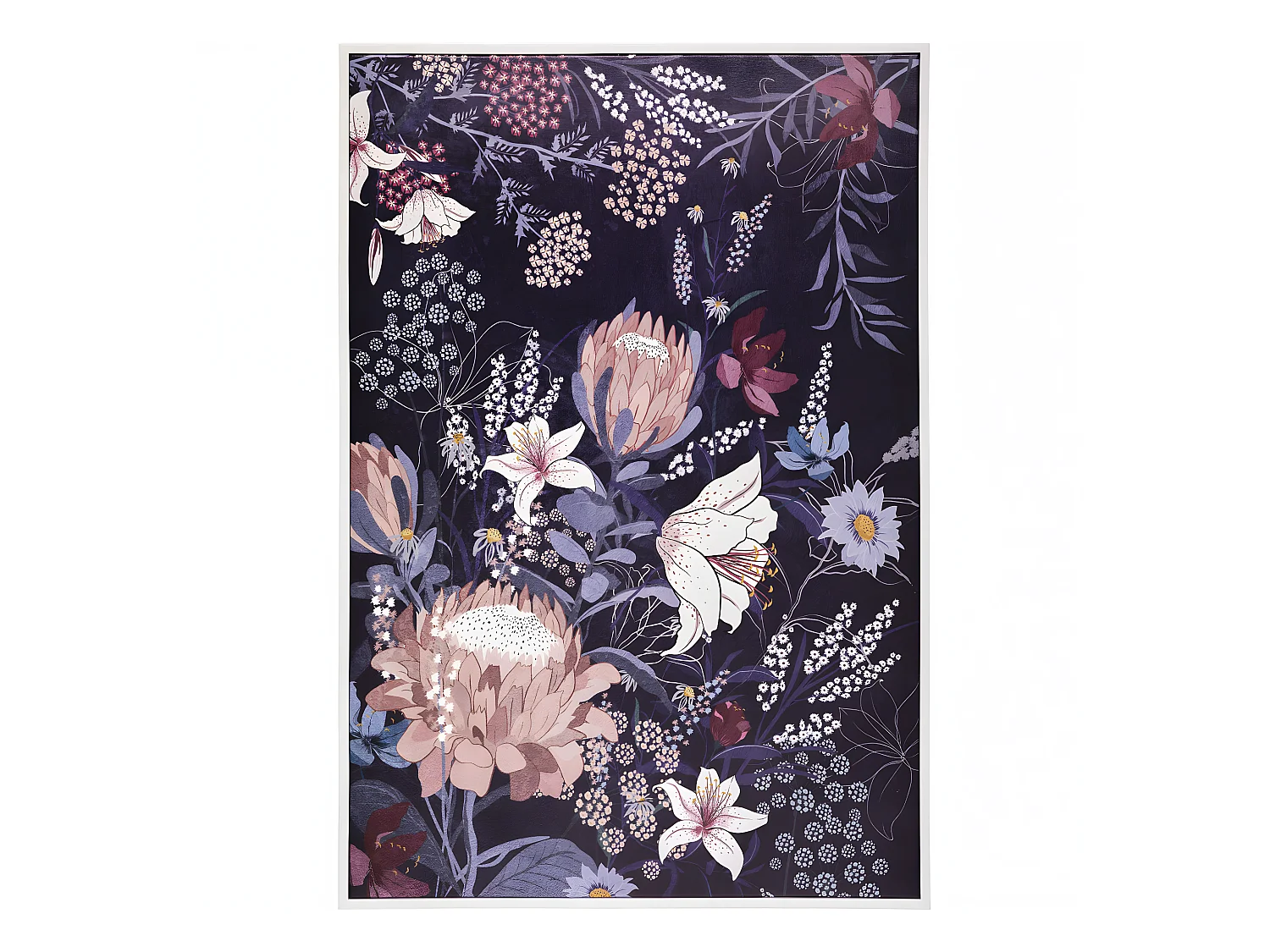 Tableau Toile murale encadrée imprimée Fleurs 60 x 90 cm