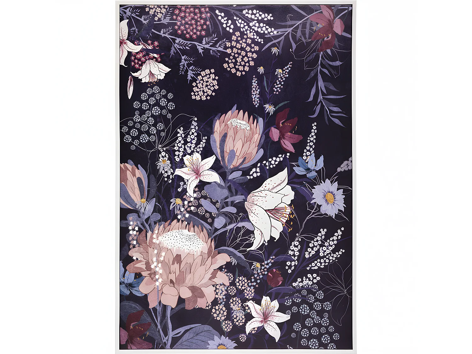 Tableau Toile murale encadrée imprimée Fleurs 60 x 90 cm