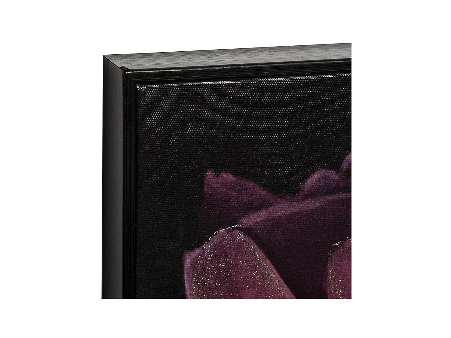 Tableau Toile murale encadrée peinte Fleurs 57 x 57 cm