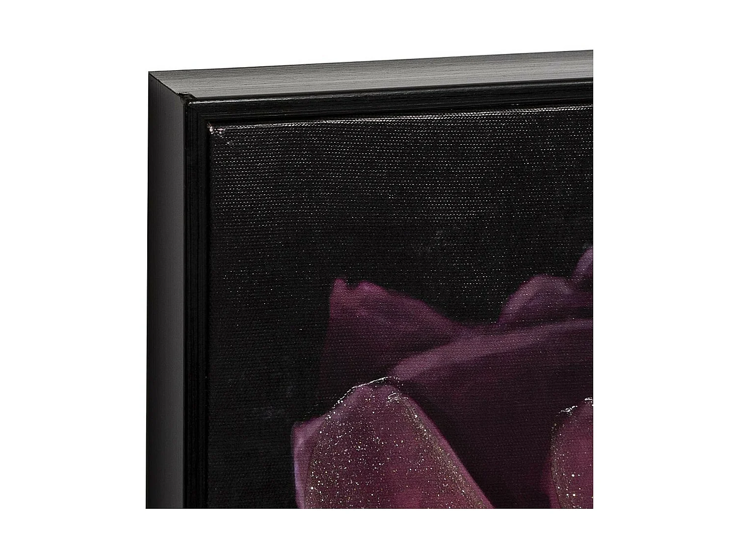 Tableau Toile murale encadrée peinte Fleurs 57 x 57 cm