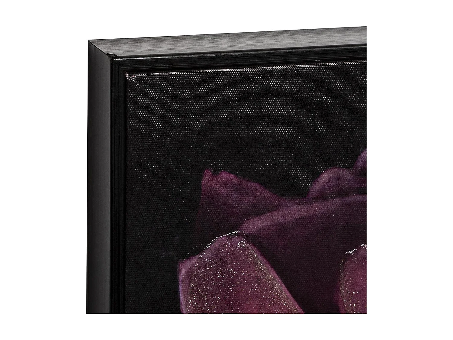 Tableau Toile murale encadrée peinte Fleurs 57 x 57 cm