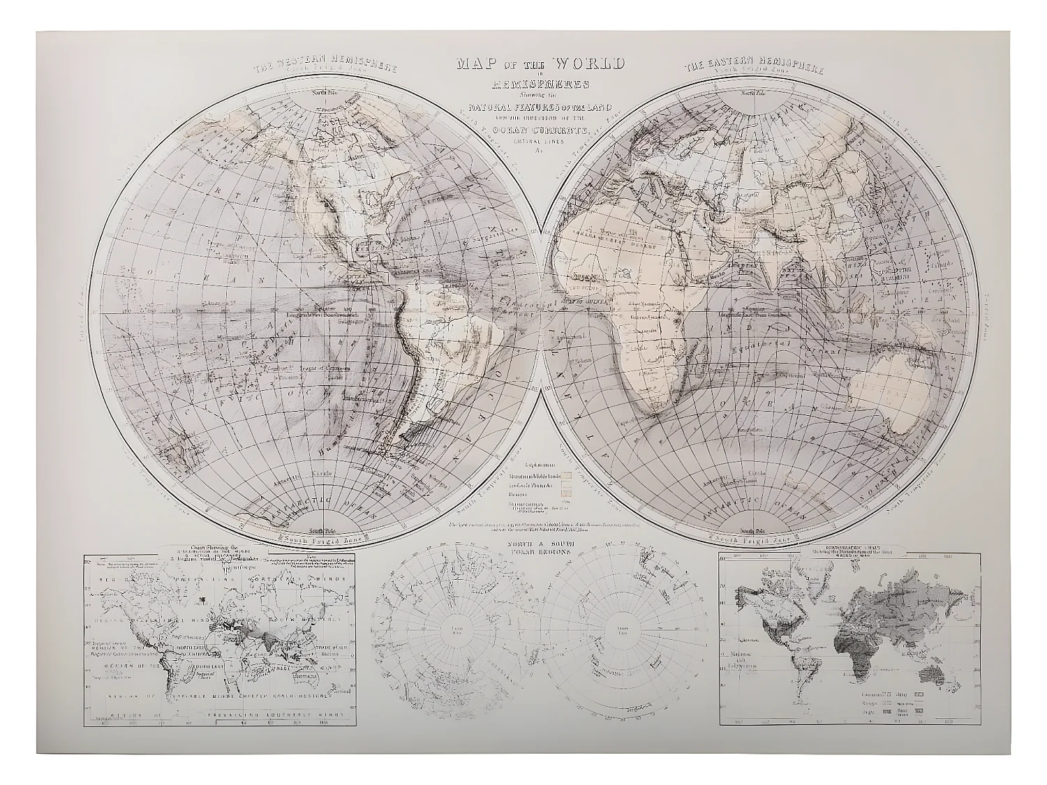 Tableau Toile murale imprimée Monde 58 x 78 cm
