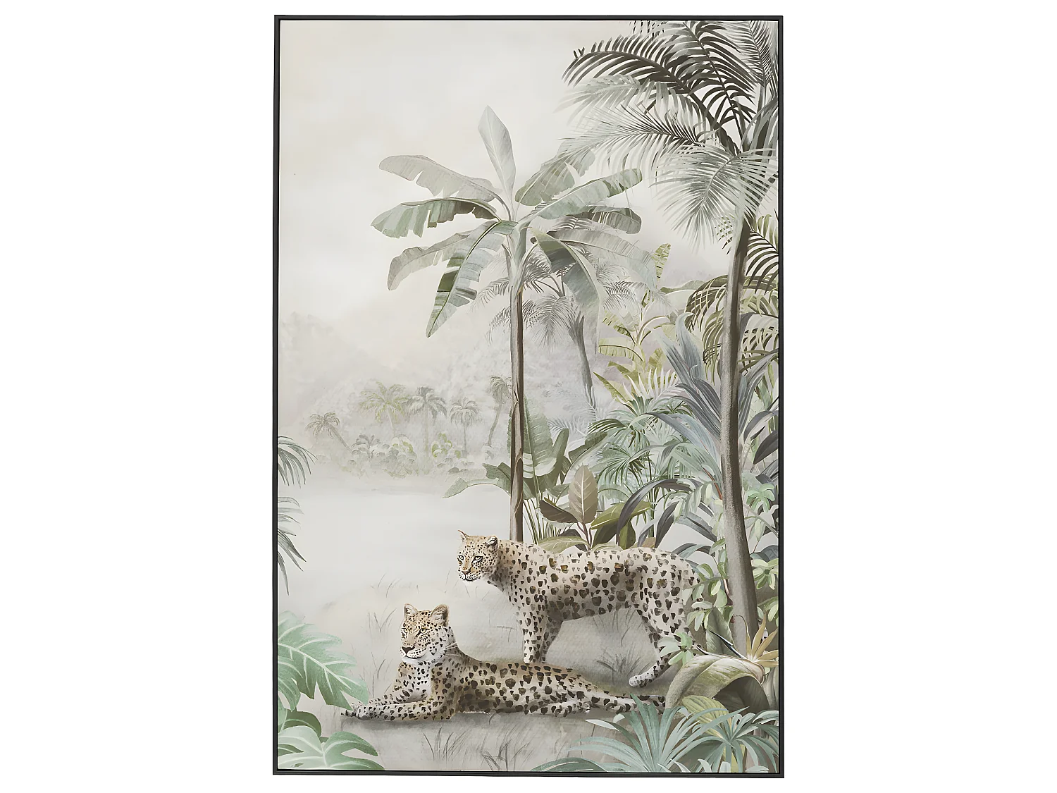 Toile encadrée Éclat luxueux / 50x70cm / Cadre Blanc / Fabriqué en
