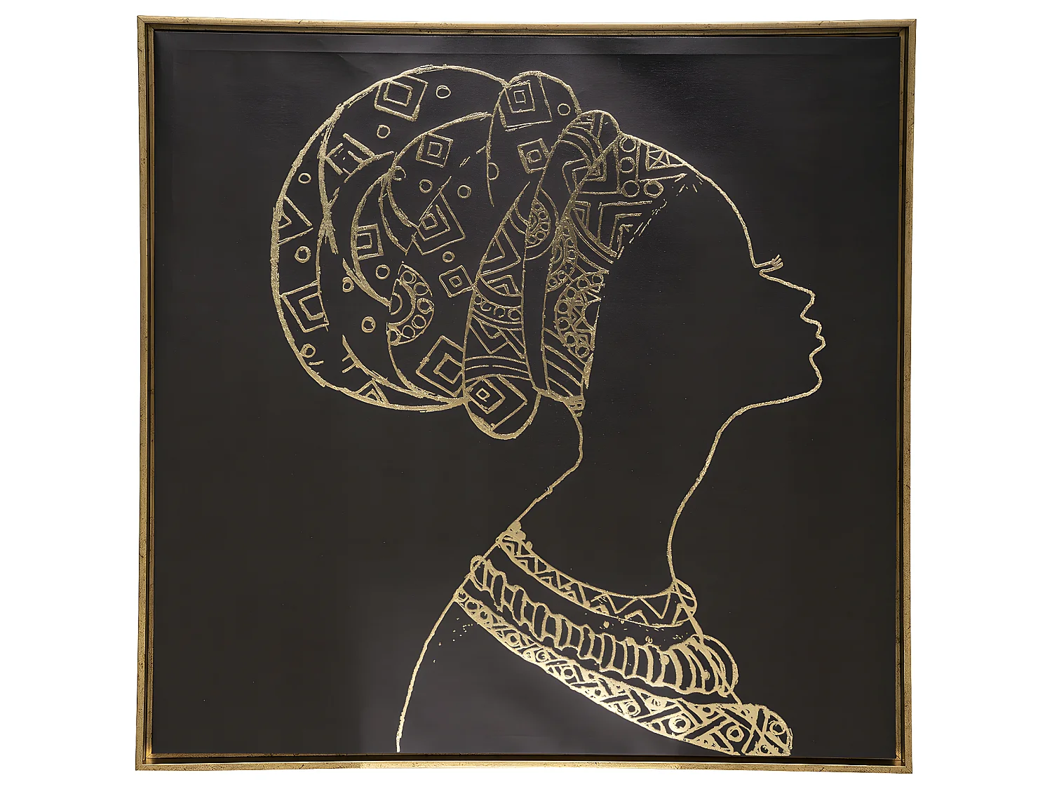 Tableau Toile murale encadrée imprimée Femme 78 x 78 cm