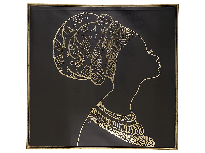 Tableau Toile murale encadrée imprimée Femme 78 x 78 cm