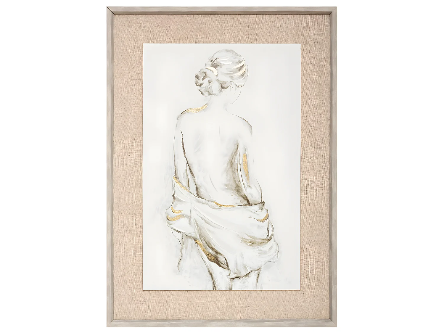 Tableau Toile murale encadrée imprimée Nu bicolore 52 x 72 cm