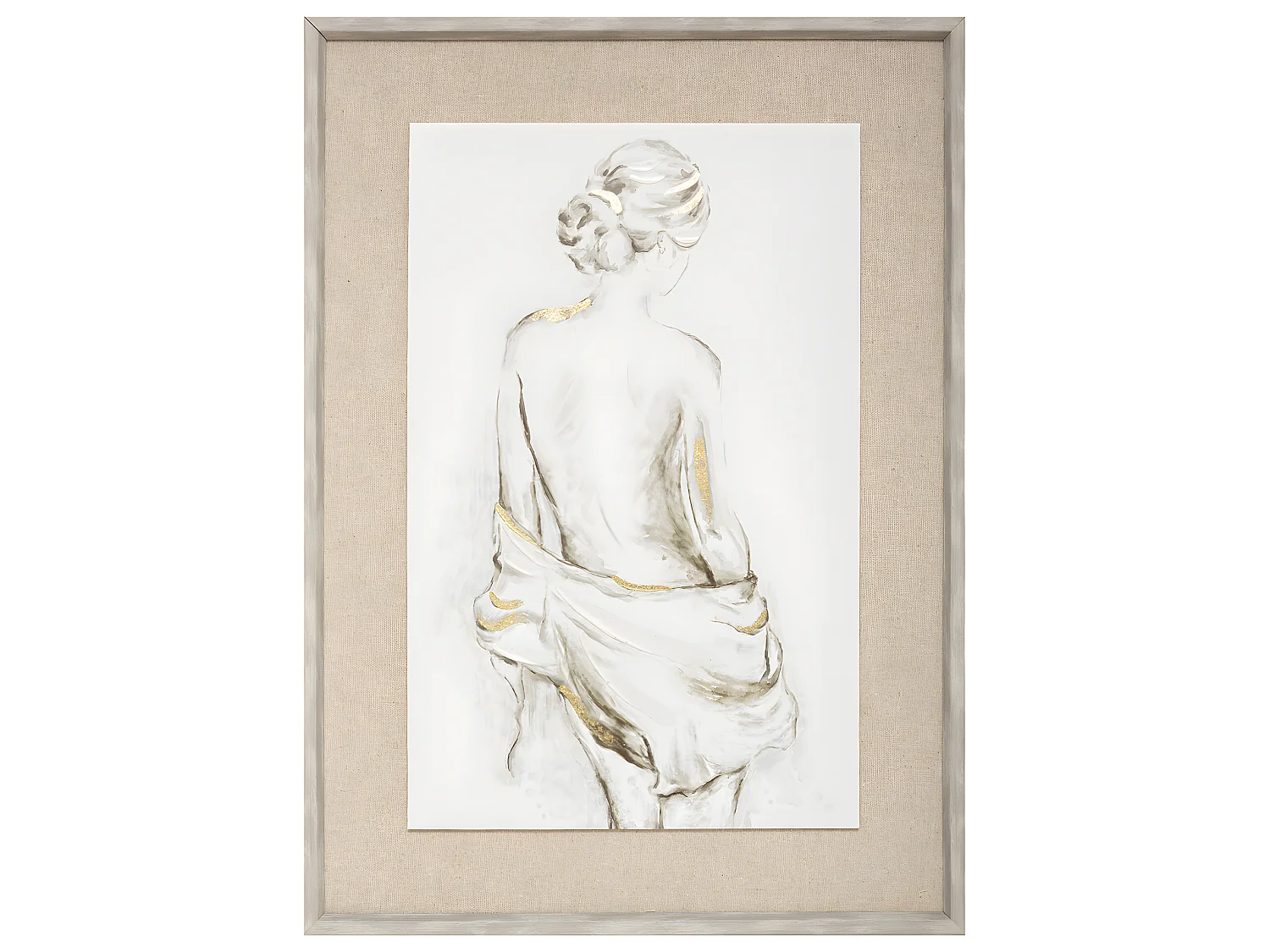 Tableau Toile murale encadrée imprimée Nu bicolore 52 x 72 cm