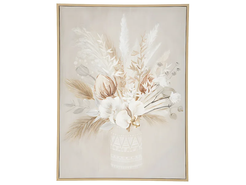 Tableau Toile murale encadrée peinte Bouquet poétique 50 x 70 cm