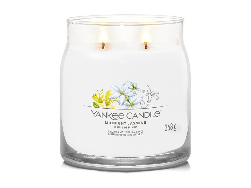 Bougie signature jasmin de minuit modèle moyen