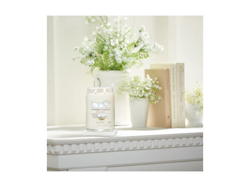 Bougie signature coton frais grand modèle