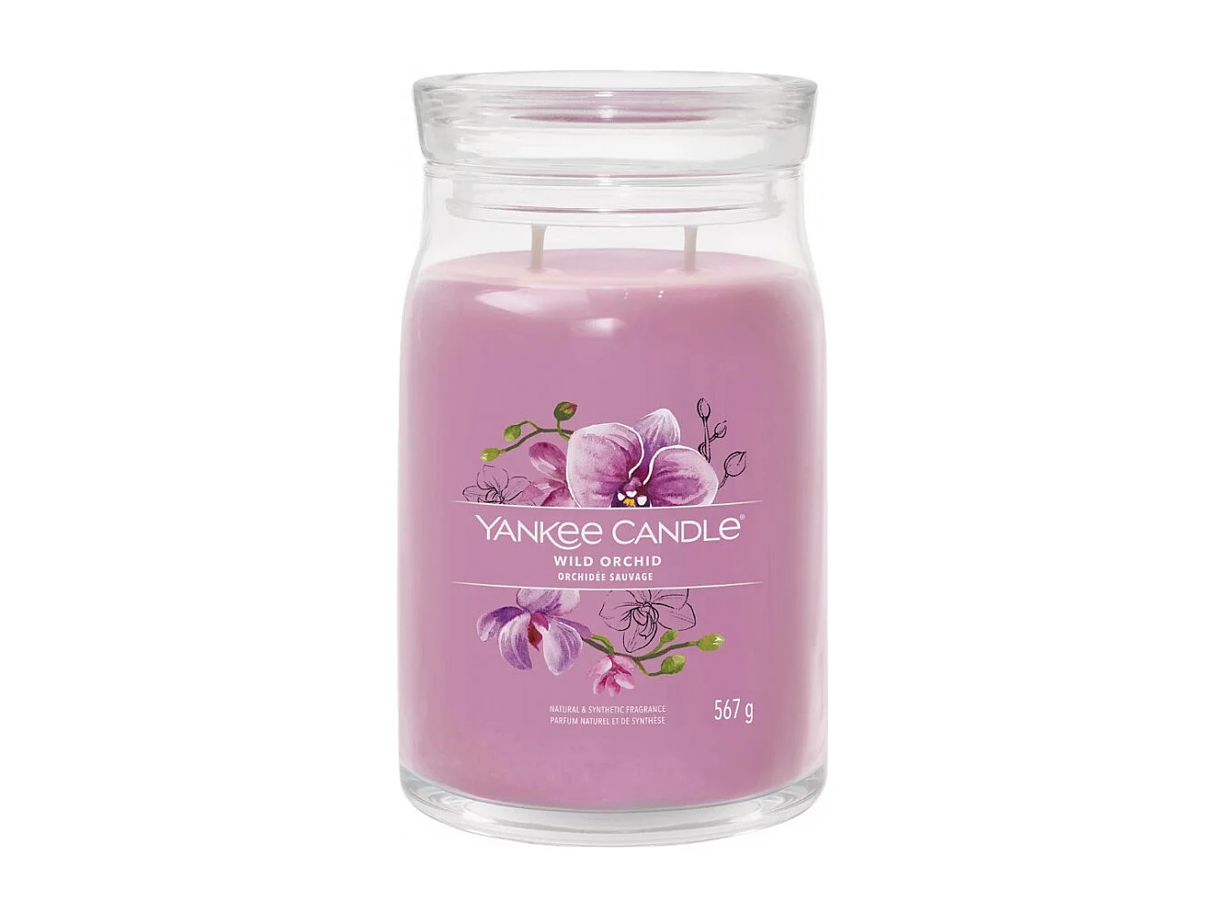 Bougie signature orchidée sauvage grand modèle