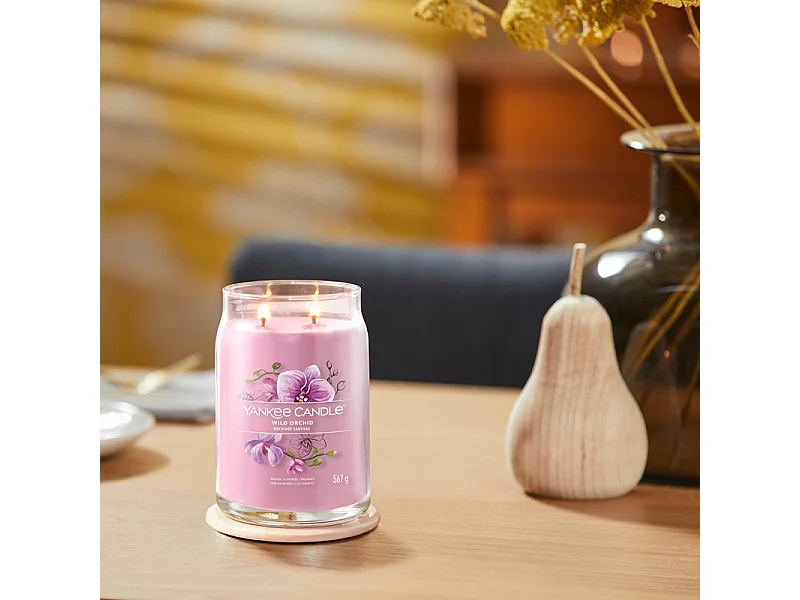 Bougie signature orchidée sauvage grand modèle