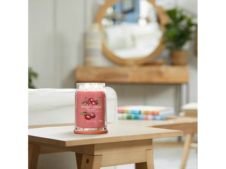 Bougie signature cerise griotte grand modèle