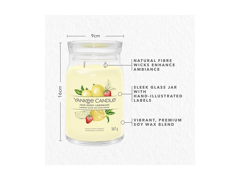 Bougie signature limonade glacée grand modèle