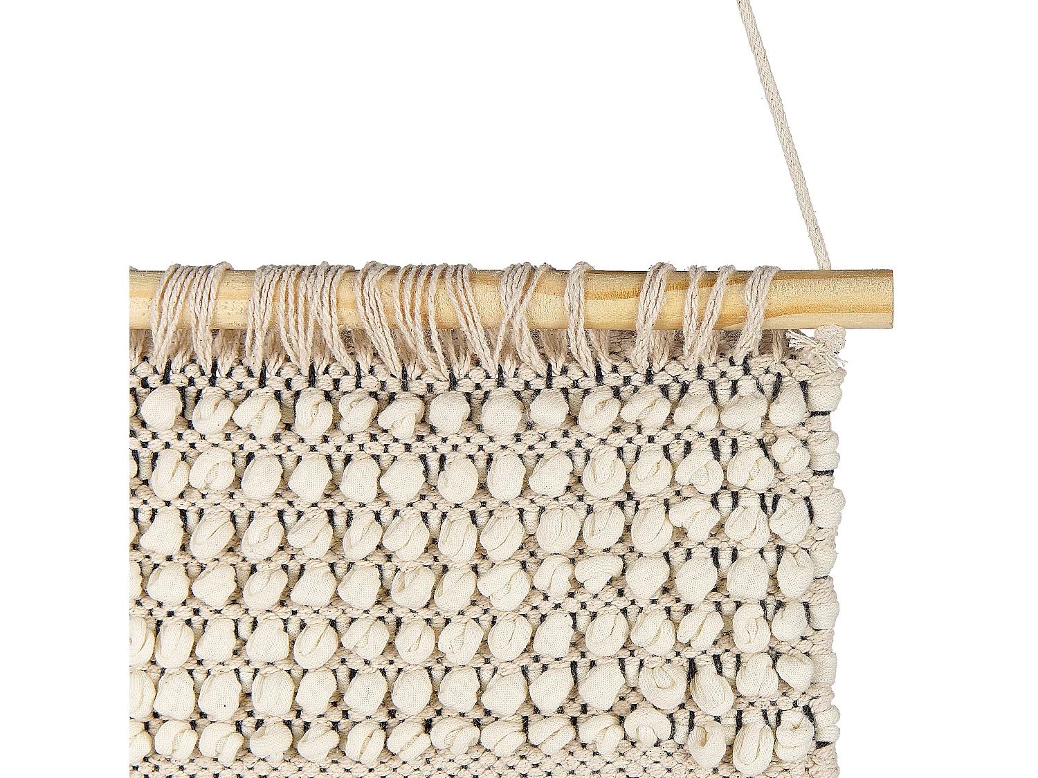 Suspension murale en tissu GUJRAT Coton 102 cm Beige