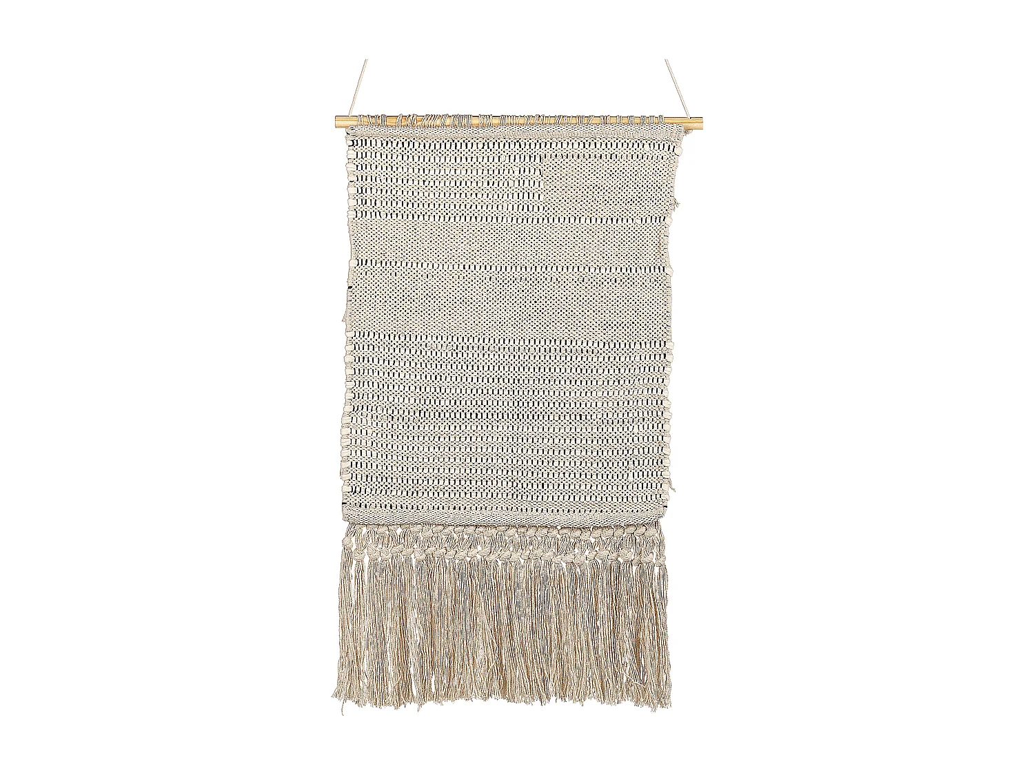Stoffen wanddecoratie GUJRAT Katoen 102 cm Beige