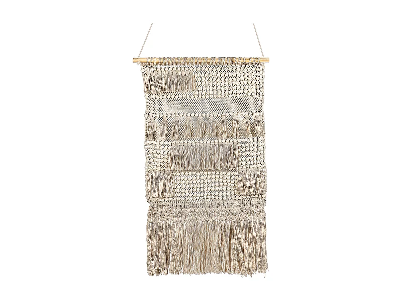Wandbehang GUJRAT Baumwolle 102 cm Beige