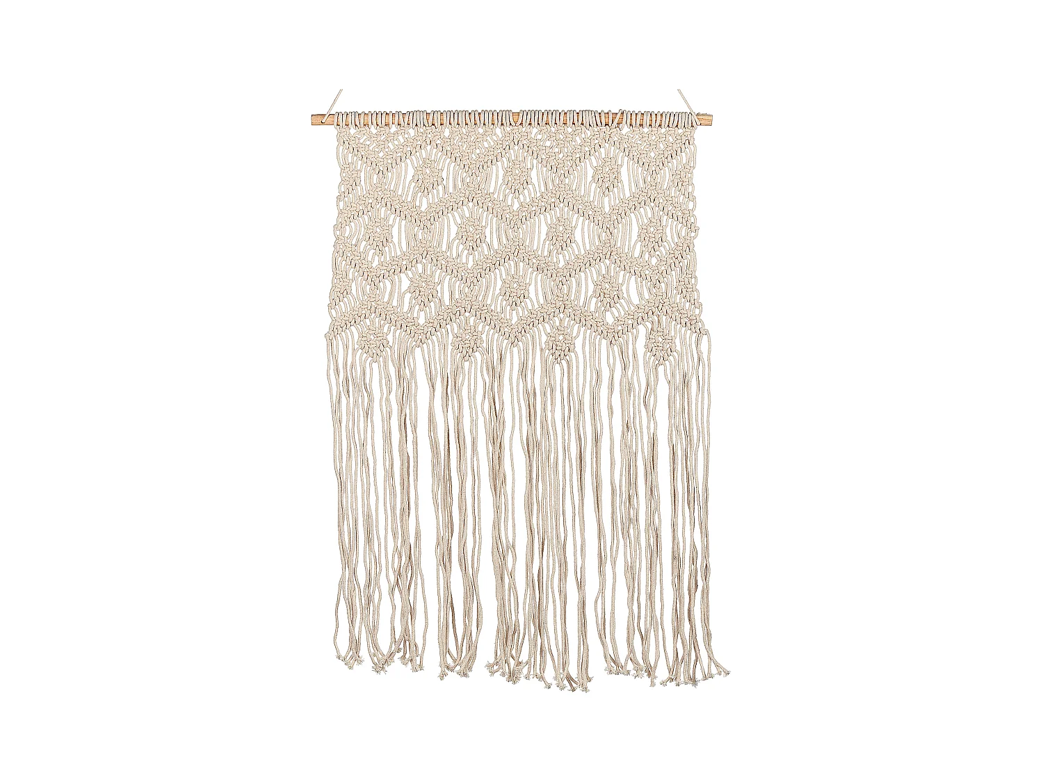 Makrama ścienna KALERI Bawełna 102 cm Beżowy