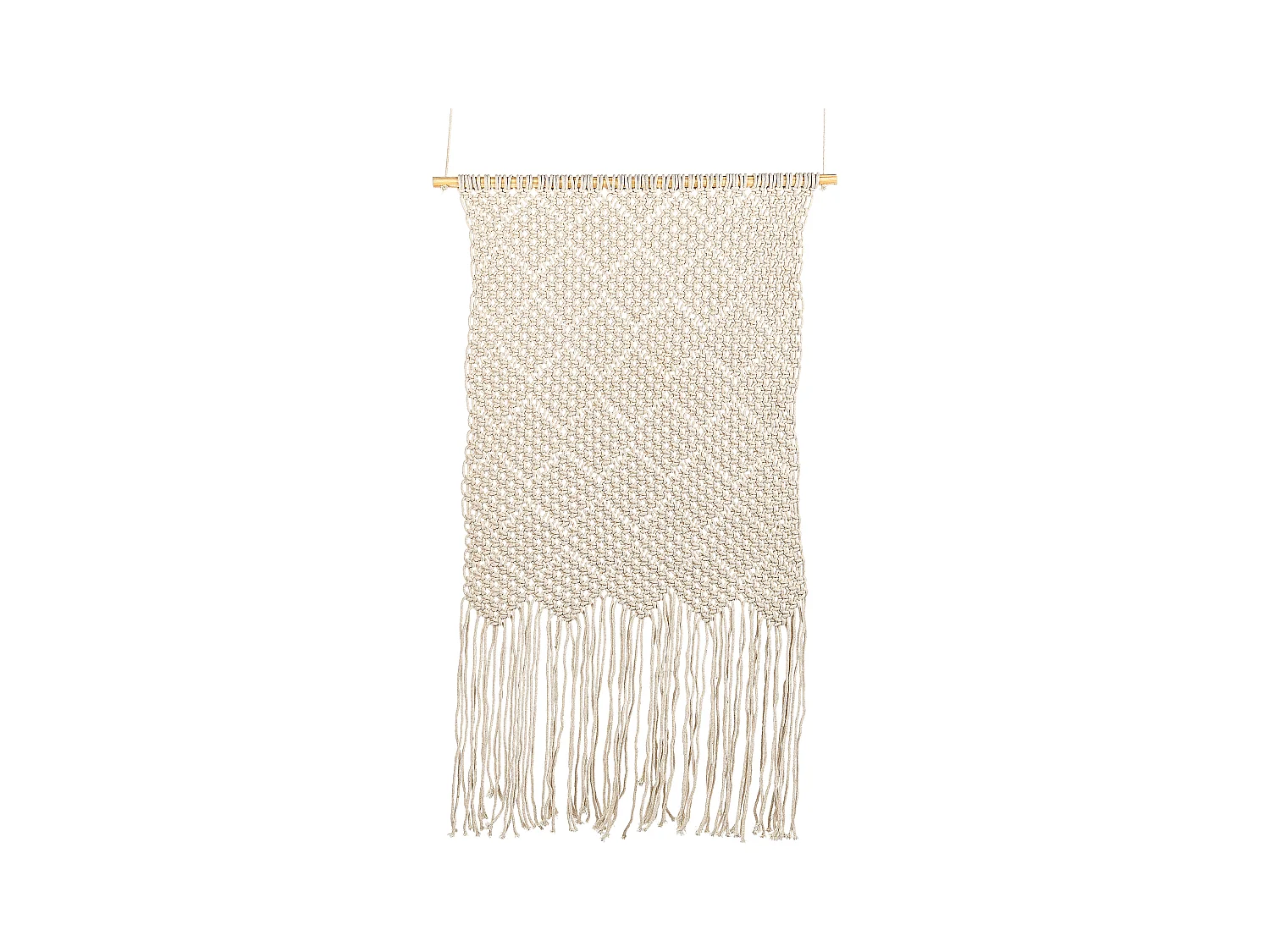 Decoración de pared de tela OKARA Algodón 126 cm Beige