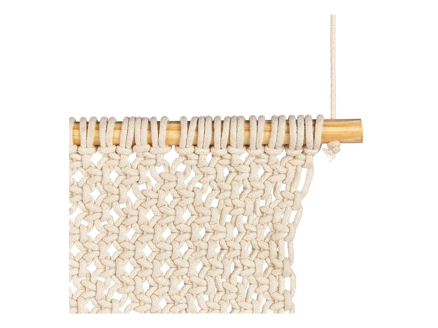 Suspension murale en tissu OKARA Coton 126 cm Beige