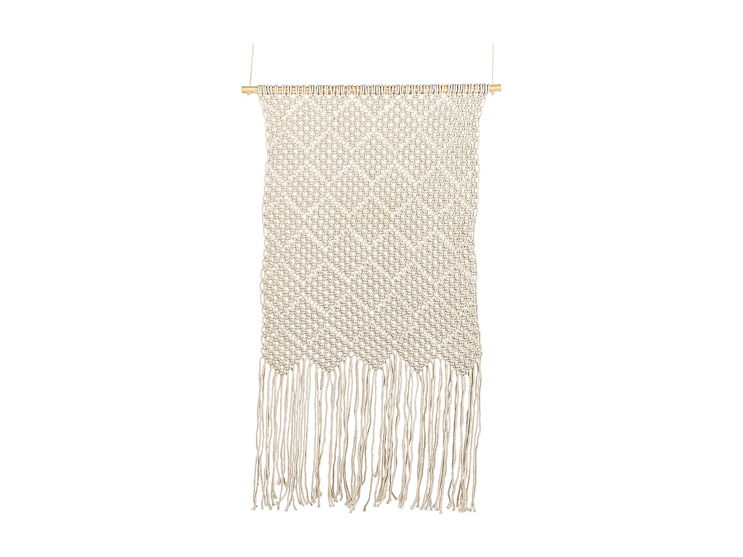 Suspension murale en tissu OKARA Coton 126 cm Beige