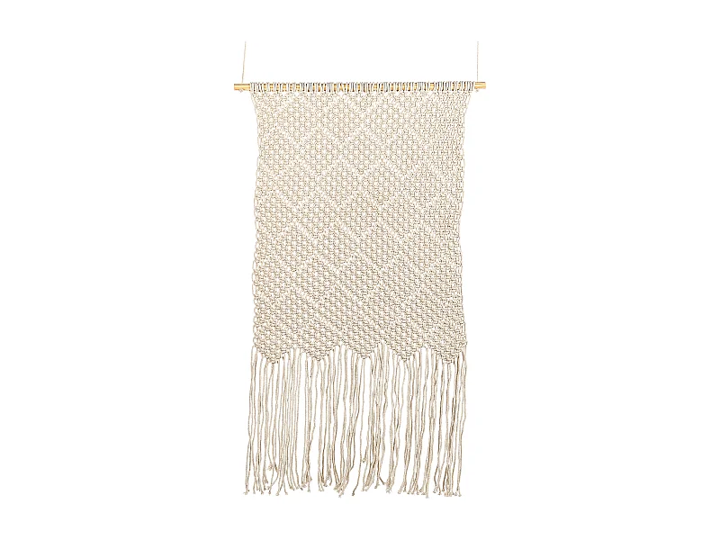 Suspension murale en tissu OKARA Coton 126 cm Beige