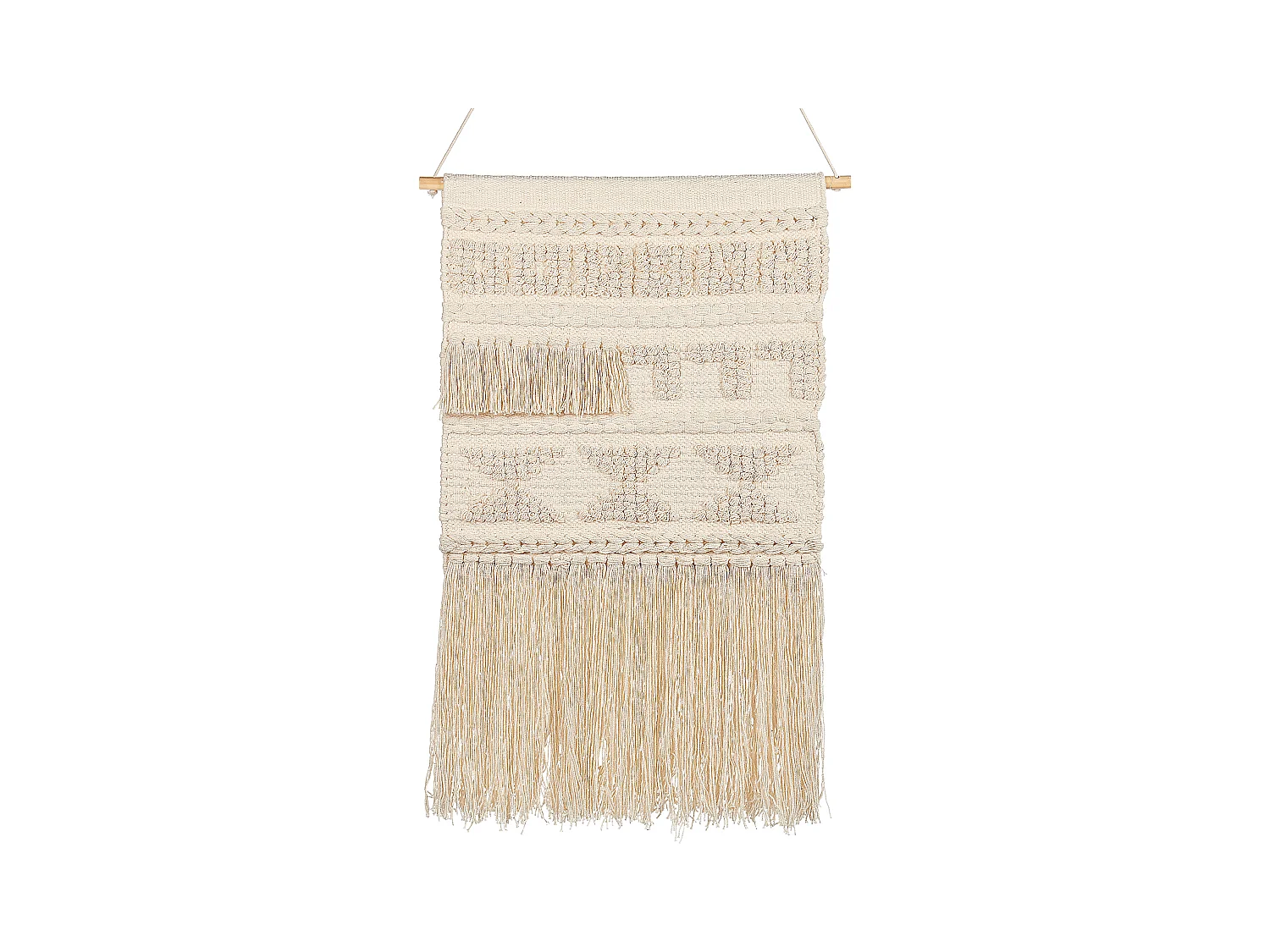 Suspension murale en tissu KAMOKE Coton 103 cm Beige