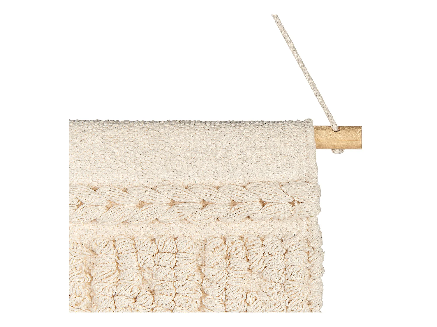 Suspension murale en tissu KAMOKE Coton 103 cm Beige