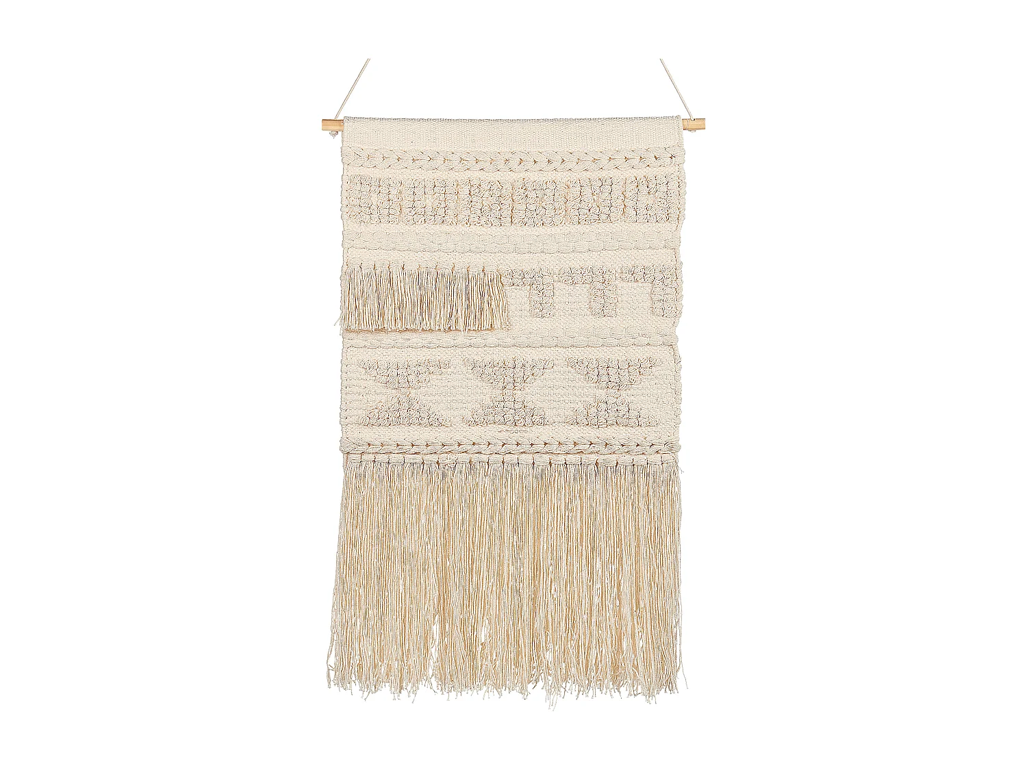 Stoffen wanddecoratie KAMOKE Katoen 103 cm Beige